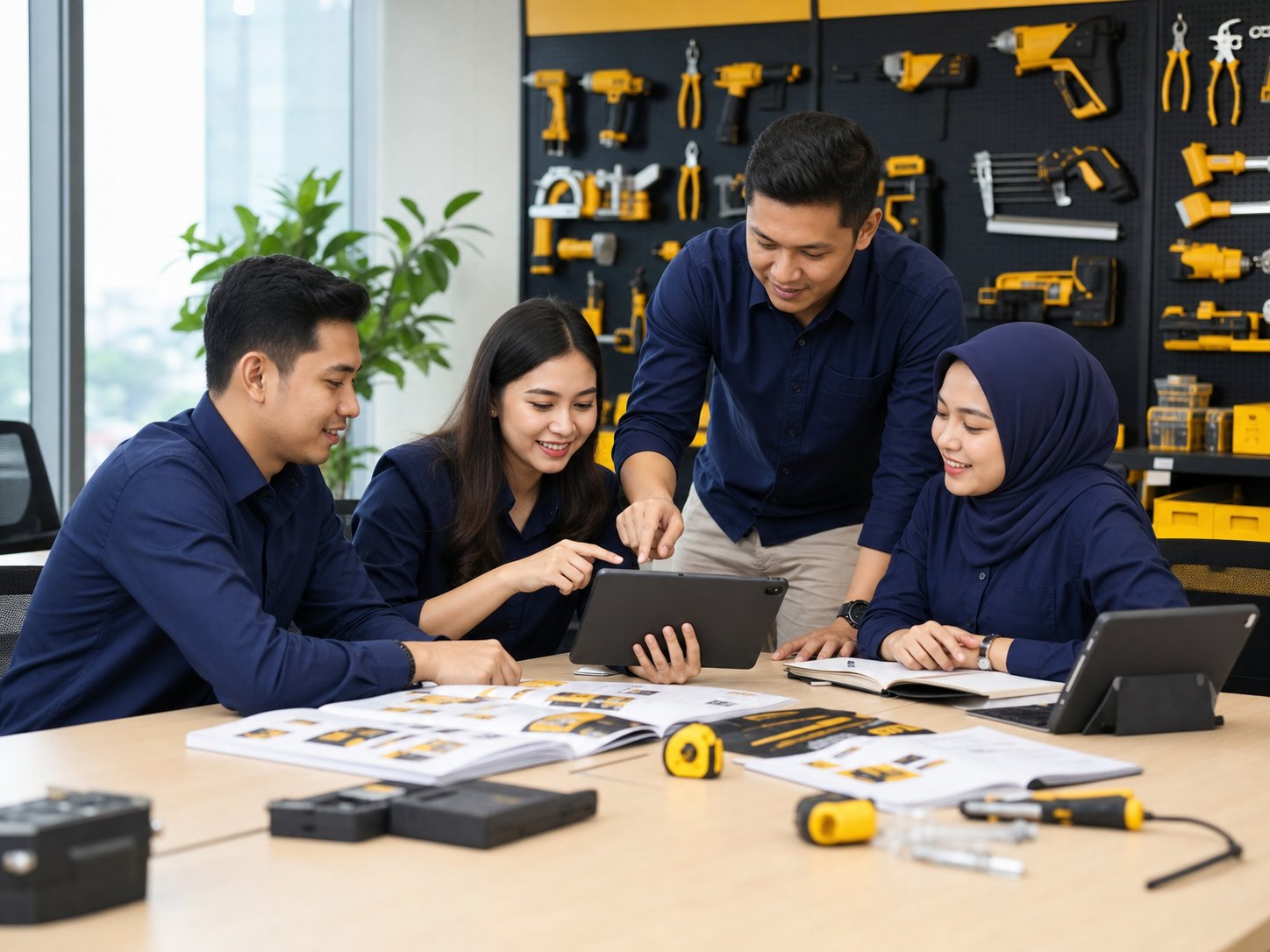 Diskusi tim di ruang meeting CIPTA GROUP INDONESIA